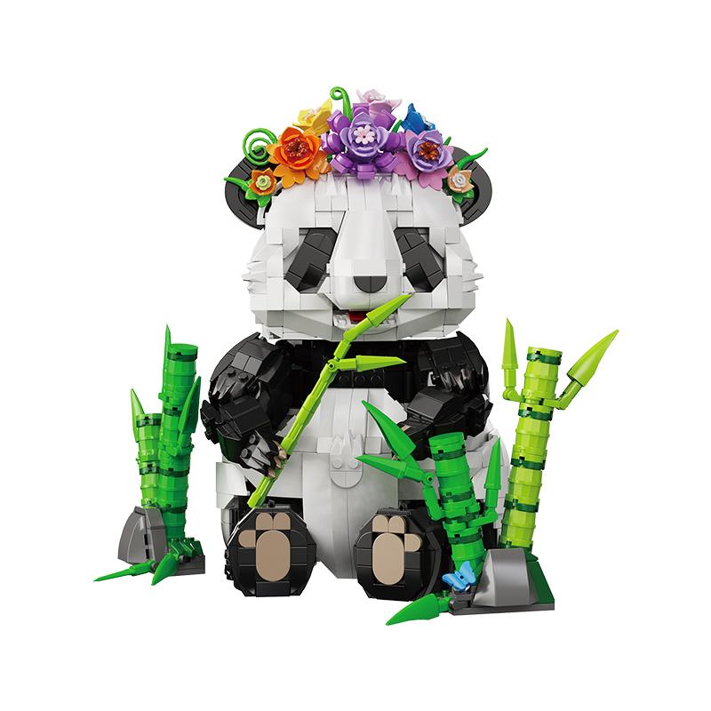 High-Quality 1501Pcs High-Quality Animal High-Quality Series High-Quality Bamboo High-Quality Forest High-Quality Panda Construction set KQ202