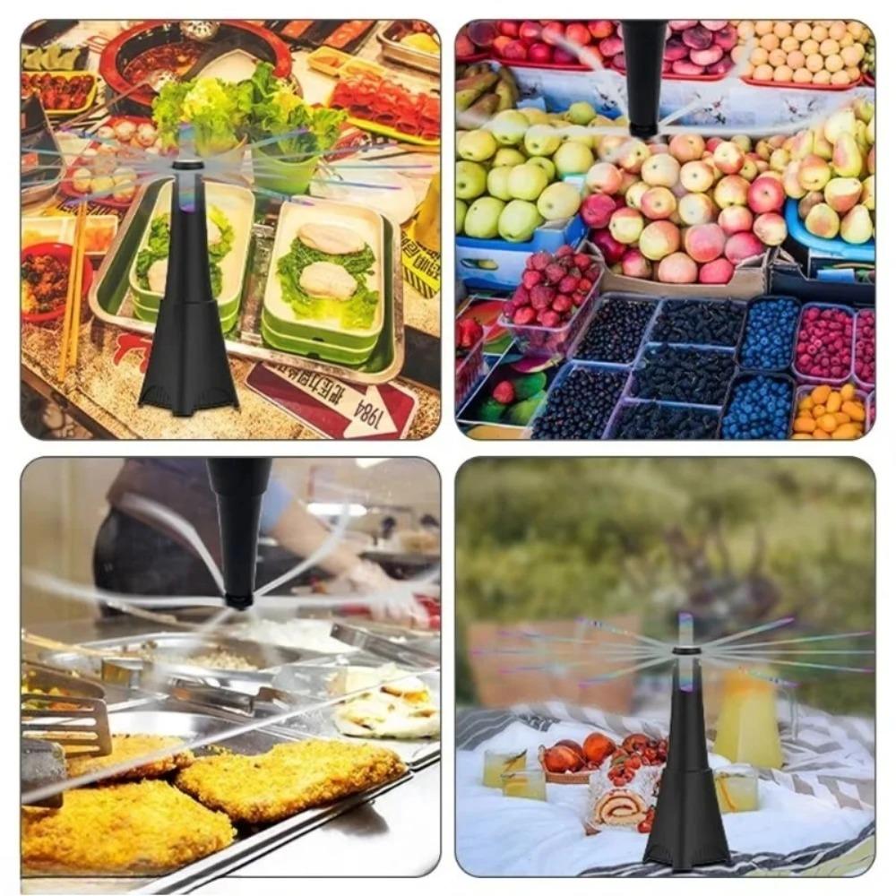 Portable Food Fly Fan Desktop Hanging Fly Deterrent For Picnic Restaurant Indoor Outdoor