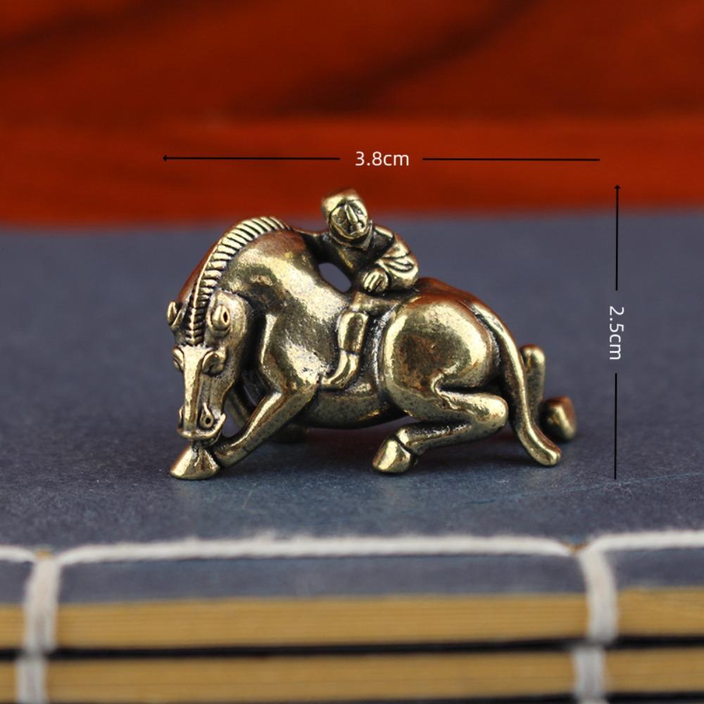 High Quality Brass Horse Figurines Desktop Decor Copper Zodiac Horse Handmade Gifts Desktop Decoration