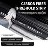 For Hyundai Carbon Fiber Car Threshold Strip Anti Wear Door Sill Protection Cover Ioniq Sonata Elantra Solaris Creta Accent E6