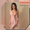 Sensual Lace Mesh Strappy Nightgown with Underwire Push-up