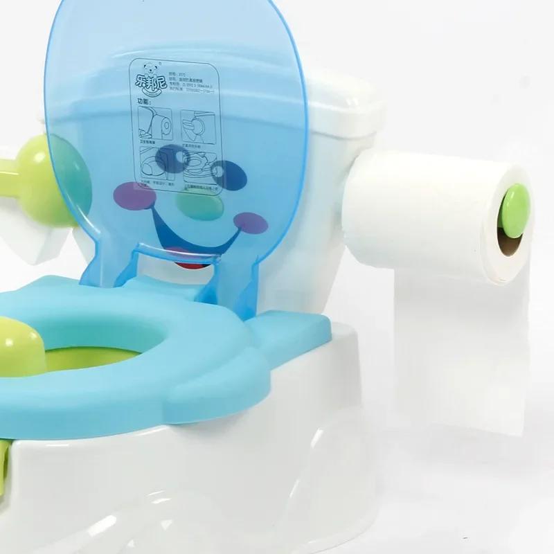 Cartoon-Autos Tragbarer Baby-Toilettentopf Töpfchentrainer Stuhl Kinder-WC Kinder-Töpfchensitz Geeignet für Baby-Jungen Mädchen Heim-Töpfchengebrauch