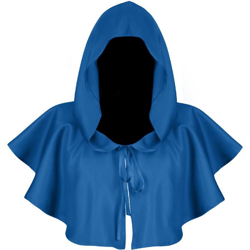Halloween Medieval Grim Reaper Robe: Hooded Cape Costume for Children & Adults