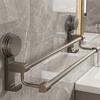 Wall-Mounted Towel Holder Suction Cup Style Storage Shelf Towel Storage Rack  Bathroom