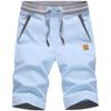Pantaloni Corti Casual Versatili da Uomo alla Moda con Tasche e Cuciture Lente
