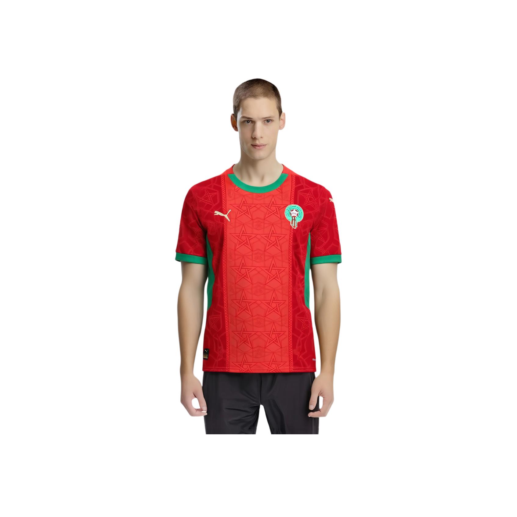 Puma Frmf Home Jersey Replica влагоотводящая быстросохнущая футболка с коротким рукавом для мужчин, красные 777696-01 L