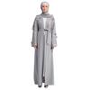 Women Openwork Embroi Long Dress Robe Open Abaya Cardigan Muslim Dubai Robe Gown