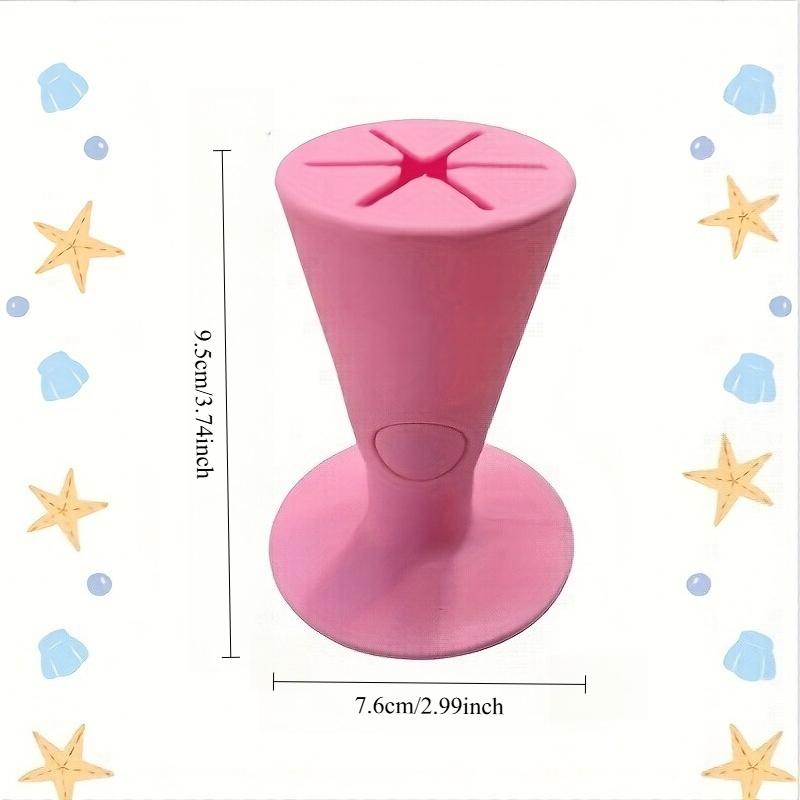 1Pc Nail Polish Holder, Spill Resistant Design - Bendable, Portable and Foldable Holder