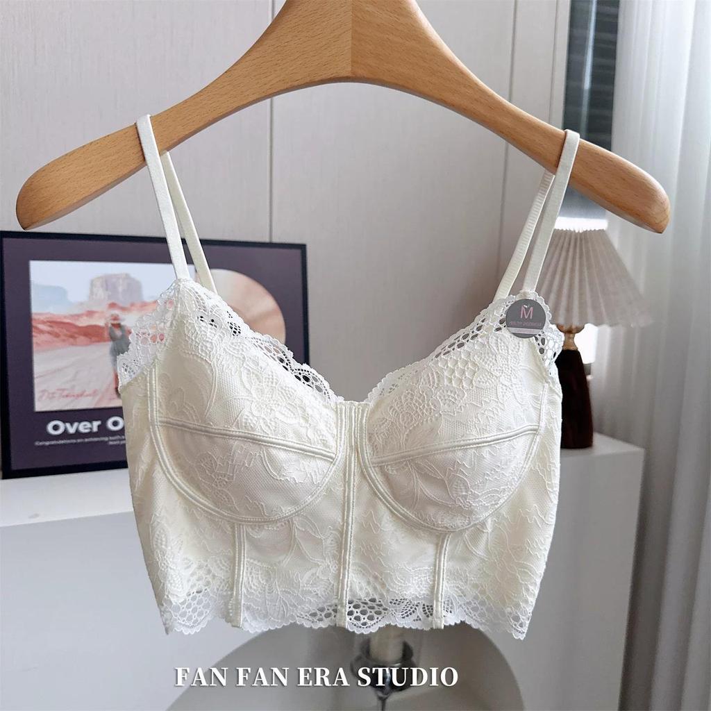 Spring/Summer 2026 Sexy Lace Strapless Padded Bra Vest for Women