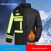 Reflective Raincoat Set for Traffic Duty and Flood Control - Men's Sanitation Labor Protection