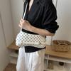 Vintage Polka Dot Color Block Women Fashion Single Shoulder Handheld Underarm Small Square Bag