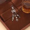 Zinc Zinc Alloy 8 Ball Star Keychain Phone Chain Billiards Black 8 Key Chain  Creative Gift