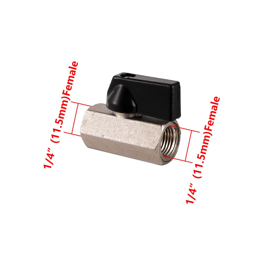 1/8" 1/4" 3/8" 1/2" BSP Male/Female Thread Mini Brass Ball Valve Air Compressor Switch Garden Irrigation Water Shut Off Valve