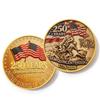 250th Anniversary Commemorative Coin Independence Day Founding Medal Challenge Coin Embossed Metal Coin Color Printed Badge
