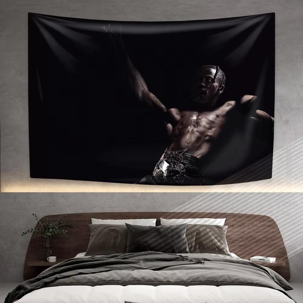 Tapestry Decorative Travis Scotts Album Tapestry UTOPIA Flags Wall Art Hanging Dorm Background Cloth Banner Fans Gift Home Decor
