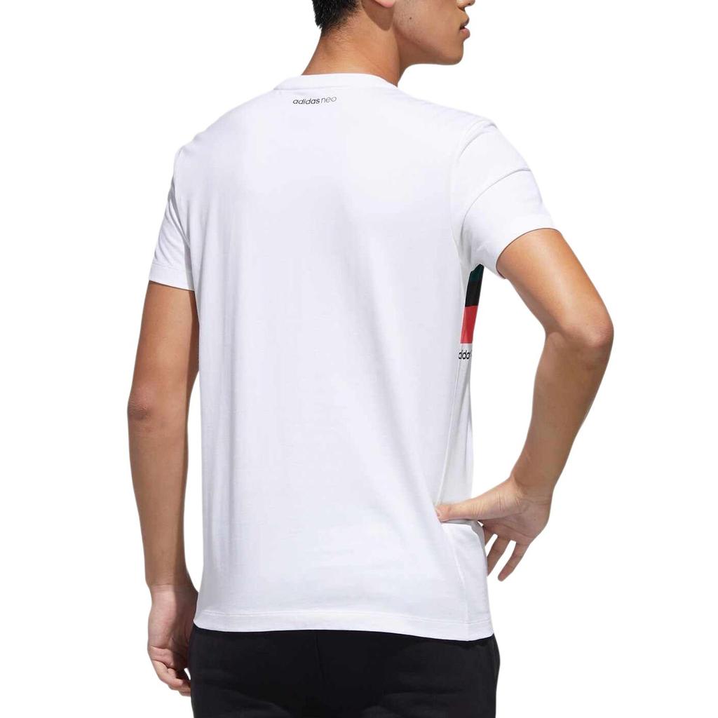 Adidas Neo T Shirts Men's White Crew Neck Moderate GK1523-