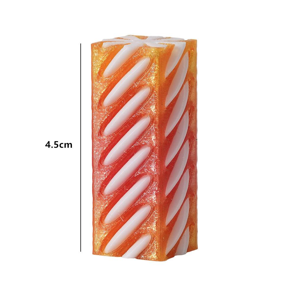 1 Pie Spiral Cone Decompression Toy 3D Printed Pyramid Impossible Pass-through Sculpture Square Pillar Helix Screw Fidget Toys