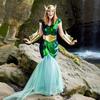 Neptune Pharaoh Queen Halloween Costume for Adult Men & Women - Role-Playing Performance Attire