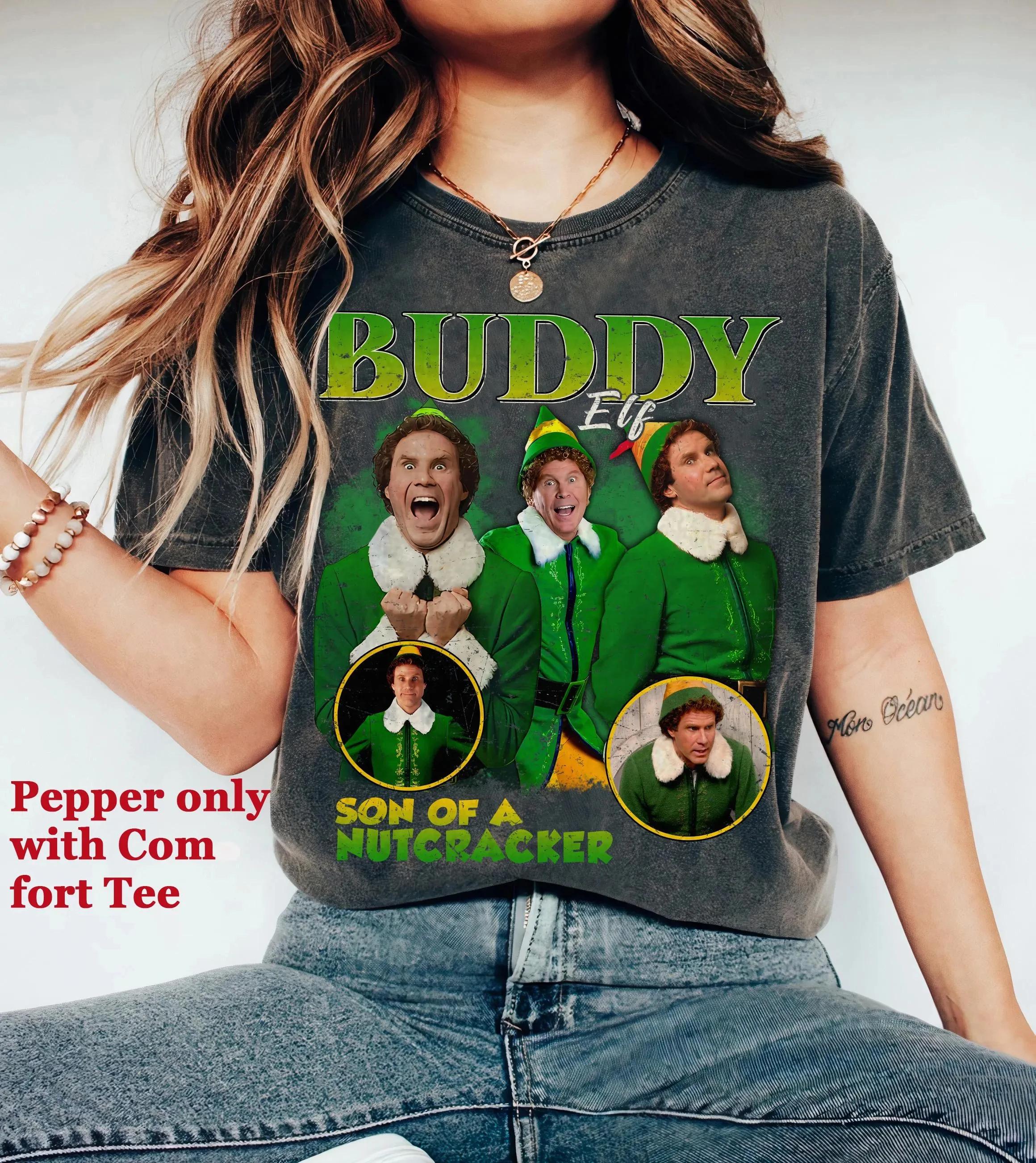 2026 Buddy The Elf Movie Portrait Retro TShirtland Family Travel Gift Buddy The Elf S