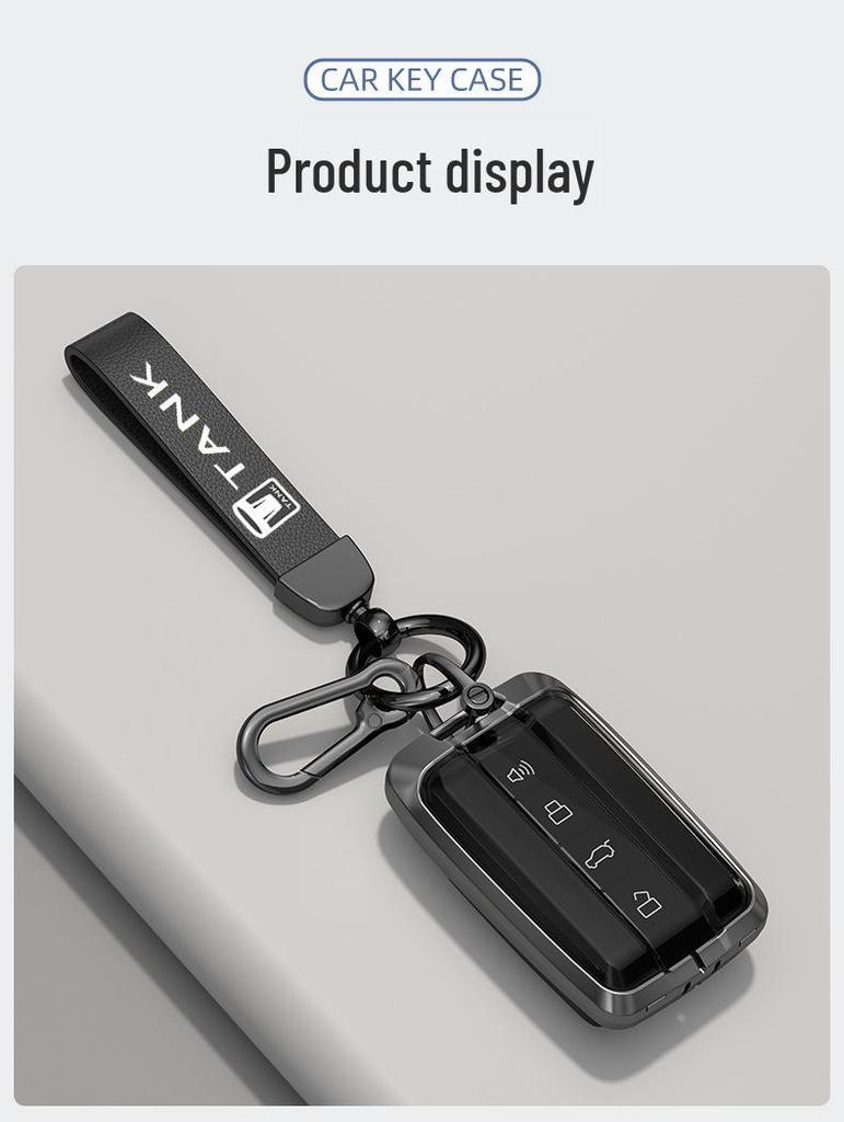 Tank 300 Key Cover Set: New Shell and Buckle Wrap for Wey Tank 300 Keys