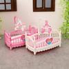 Dollhouses Crib Model Realistic Dollhouses Mini Crib Realistic Play Single Realistic 1:12 Model Mini Size Toy