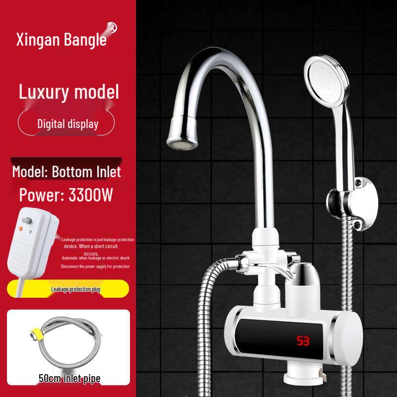 "Dual-Use Electric Instant Hot/Cold Water Faucet Heater for Kitchen"