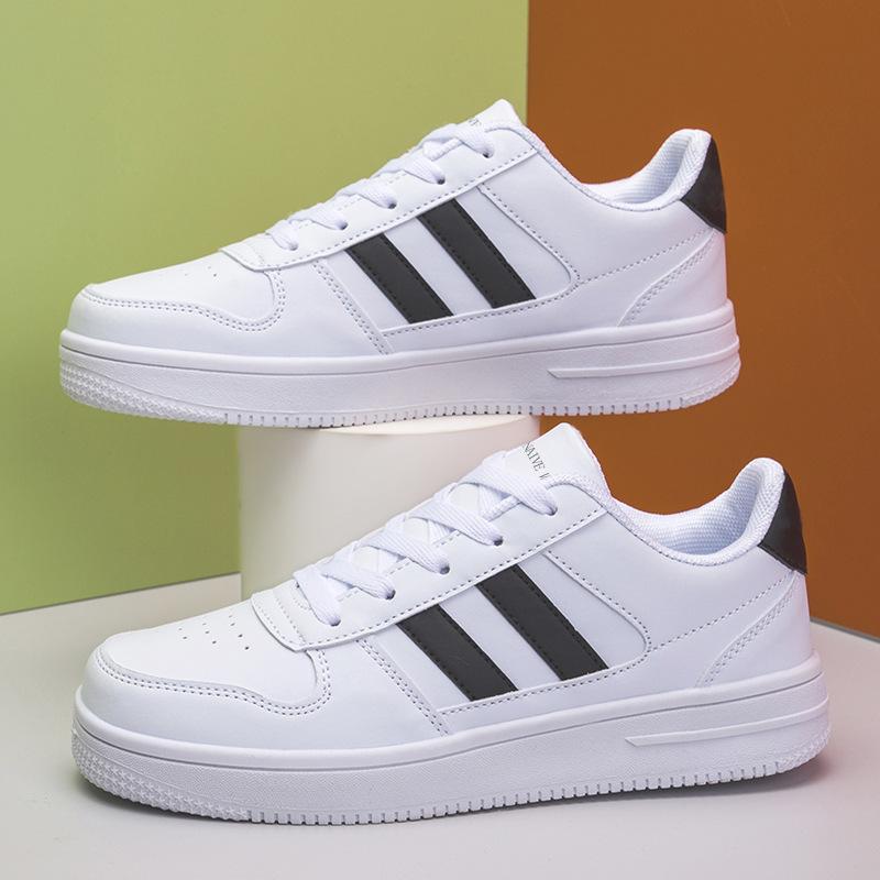 

Promotional men s shoes and women s shoes spring leather surface white shoes cold sticky casual shoes comfortable versatile low-top men s and women s 36