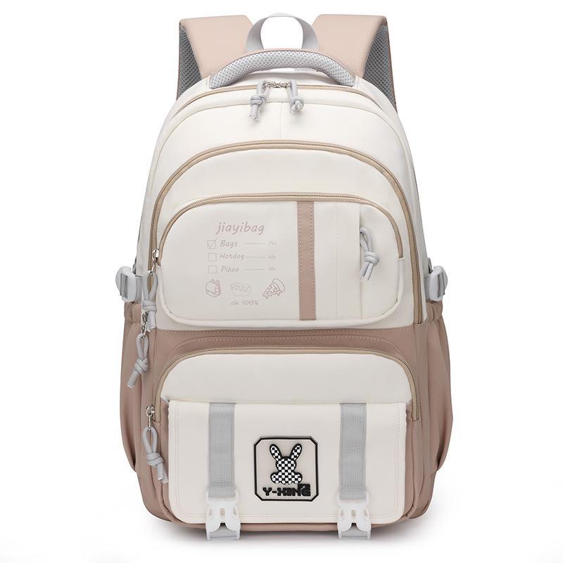 Plyschsydd skolväska för årskurserna 3-6: Lastreducerande, Kontrasterande färger, Söt & Casual design