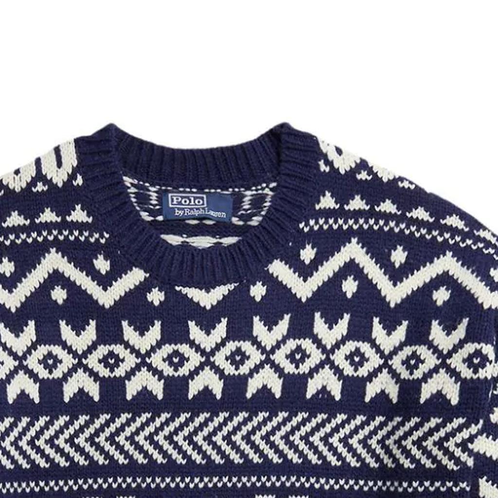 Polo Ralph Lauren Patterned Intarsia knit Wool blend Jumper 710A30458-001