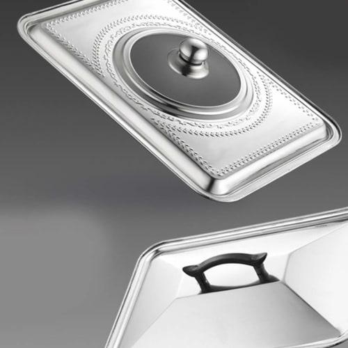 BESTOMZ Stainless Steel Lid Protector for Pots and Pans, Cookware, Oil Splash Protection, for Home and Restaurant Use