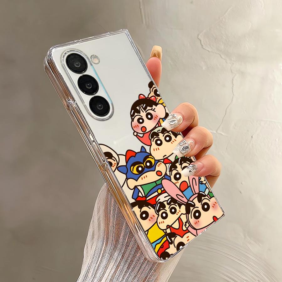 

Case for Samsung Galaxy ZFold5 Z Fold 7 6 5 4 3 ZFold7 ZFold3 ZFold4 ZFold6 Back Phone Cover Crayon Shin Chan Radish Galaxy Z Fold4