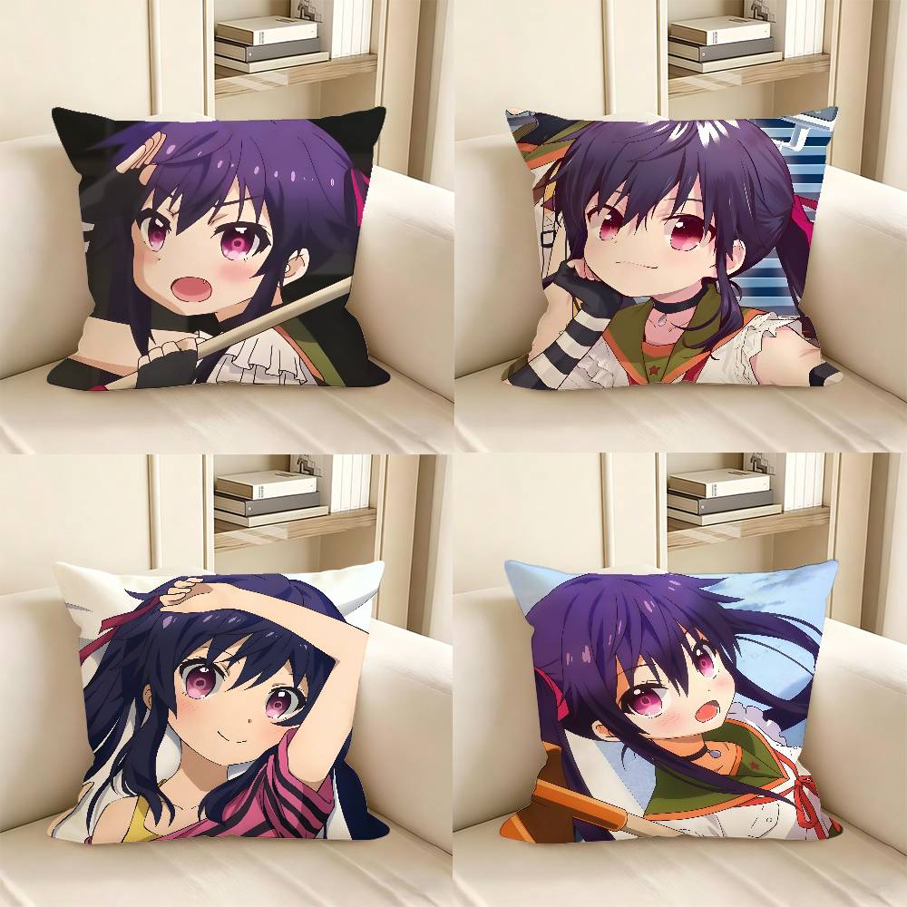 1pc Kurumi Ebisuzawa Anime Characters Pillow Case Fashion Square Pillowcase Bedroom Sofa Room Ins Decoration Leisure
