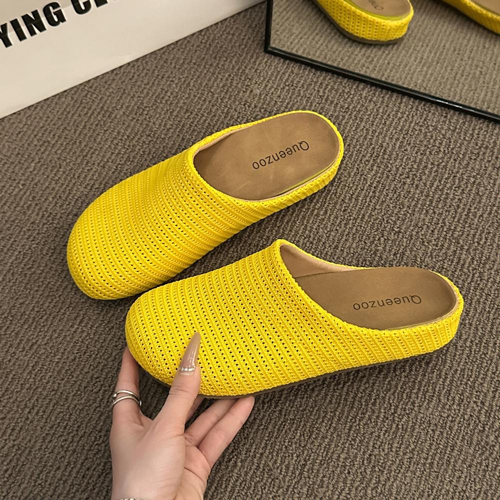 2025 New Fashion Summer Women Shoes Breatherable Ladies Sandals Light Soft Comfortable Flats Shoes Outdoor Daily Slippers