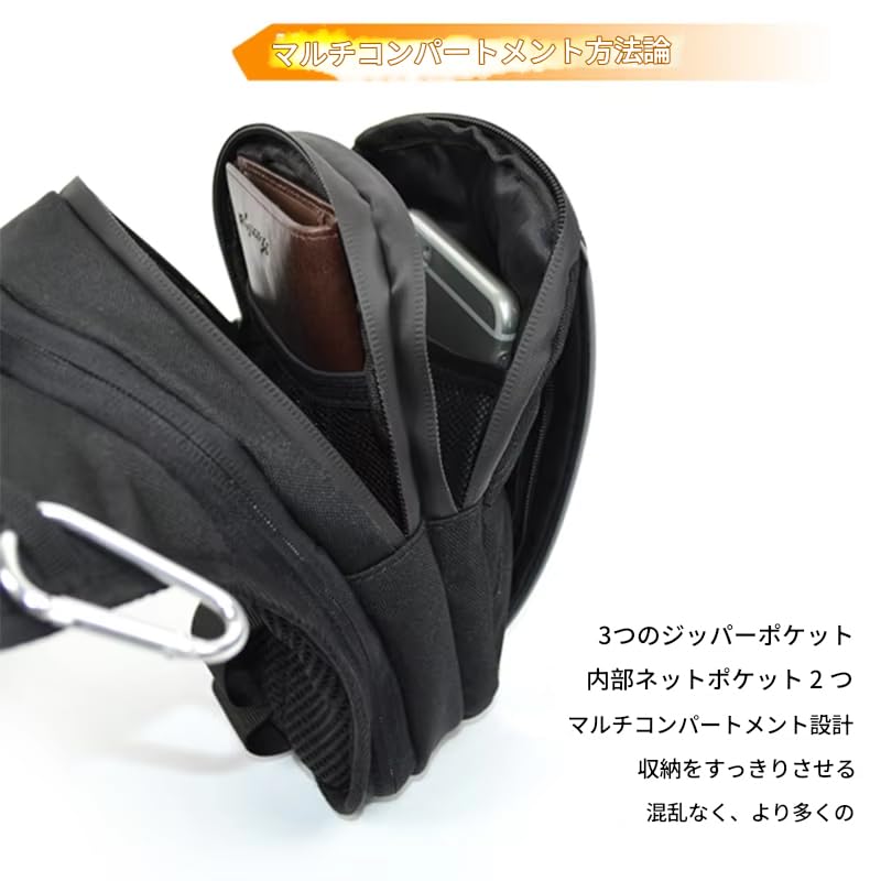 Zmart Motorcycle Leg Bag, Waterproof Thigh Belt, Hip Ham Messenger Waist Bag, Travel Tour Riding Fanny Pack for Men and Women, Tactical Travel Bag