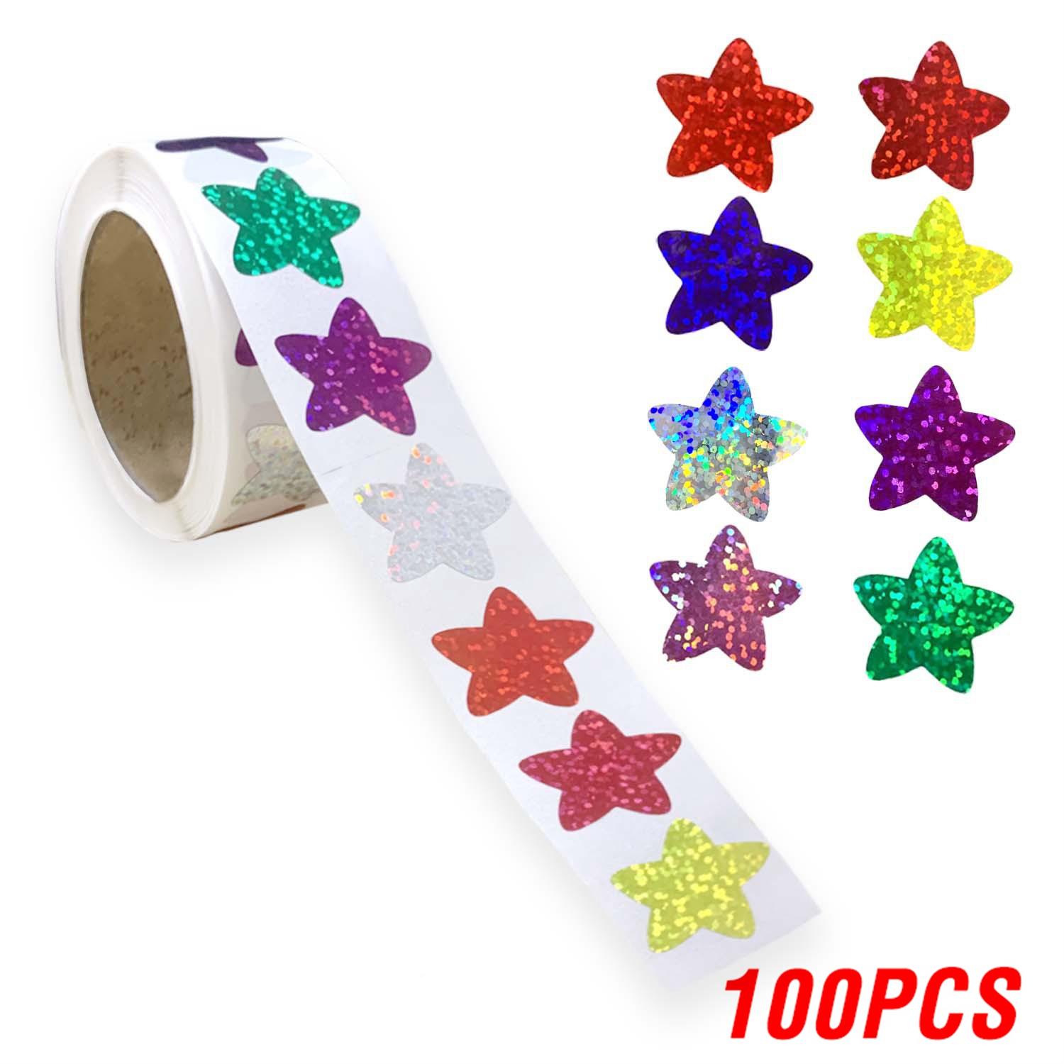 100-500Pcs High-Quality Holographic High-Quality Color High-Quality Gold High-Quality Star High-Quality Stickers High-Quality For Youngsters