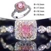Elegant Crystal Rings Vintage Micro-Inlaid for Women Girls Colleagues Christmas Day Valentine's