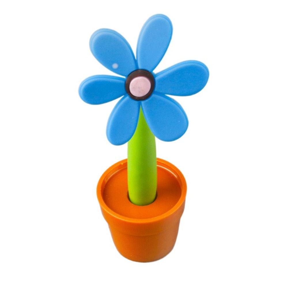 Cartoon Writing Signing Pen Soft rubber Sunflower Ballpoint Pen Sunflower Bonsai Ballpoint Pen