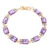 Summer accessories simple crystal colored zircon bracelet does not fade women's jewelry geometric multi-color bracelet wholesale