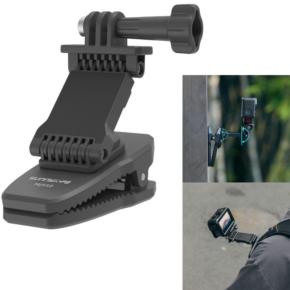 Magnetic Backpack Clip Clamp for DJI Action 5/4/Pocket3/Insta360 Action Camera Accessories