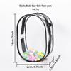 High-Transparency Thickened PVC Cotton Doll Storage Bag - Dustproof, Cute, Hanging, Transparent Q Round Design