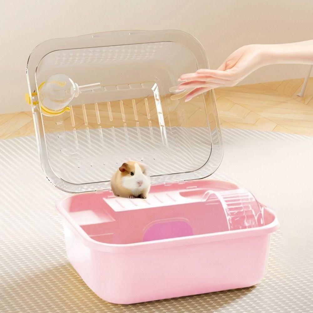 Large Space Small Animal Carrying Cage Sturdy Pet House Fashion Hamster Cage