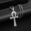 Amulet Talisman Ankh Cross Retro Vintage Necklace Pendant Men Women Egypt Egyptian Key Life Religious Jewelry Gift Hip Hop Rock Goth Gothic