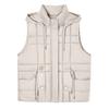 Women's Solid Color Zipper Fashion Pockets Stand-Up Collar Vest Top Coat