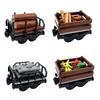 MOC Block Train Track Package City Series Train Rail Transport Cars Can Be Connected