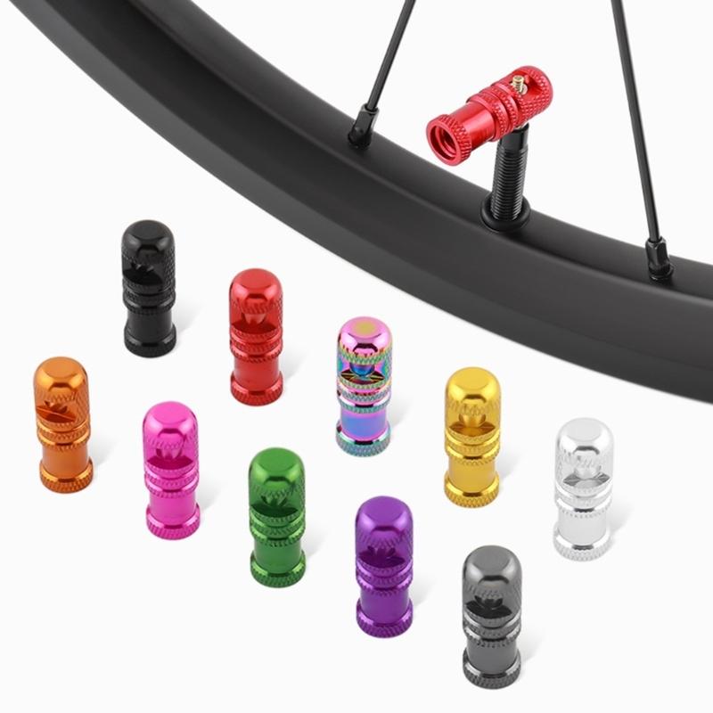 4lots Air Leakproof Bicycles Tire Caps Corrosions Resistant Stem Cover for Traveler Commuters Cyclists