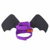 Halloween Bat Wing Costume Harness Dogs Cats - Foldable Spider-Themed Pet Vest In Black Purple Orange