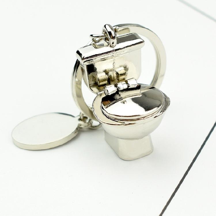 Portable Miniature Simulation Toilet Pendant Keyring Key Decoration Handmade Bag Accessories for Quirky Collectors