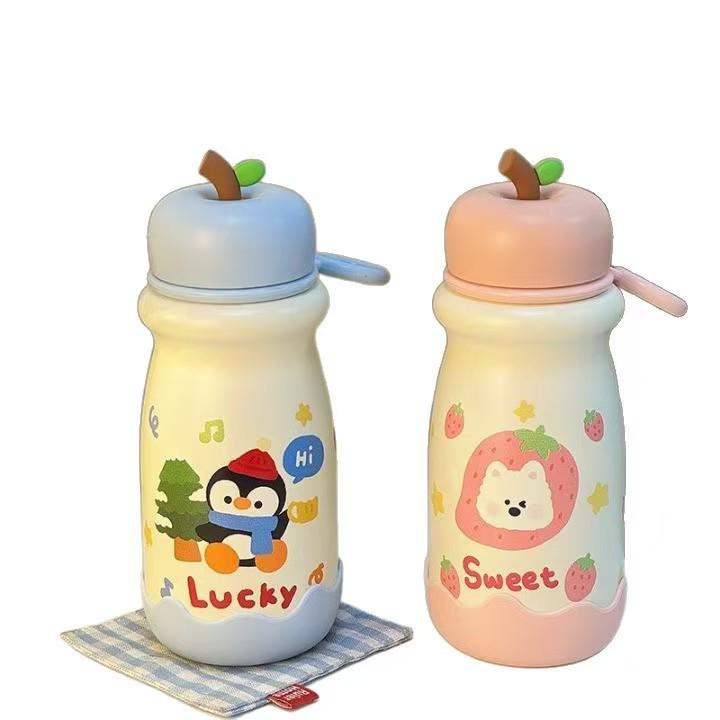 Cartoon Apple 316 Stainless Steel Mini Insulated Thermos Cup