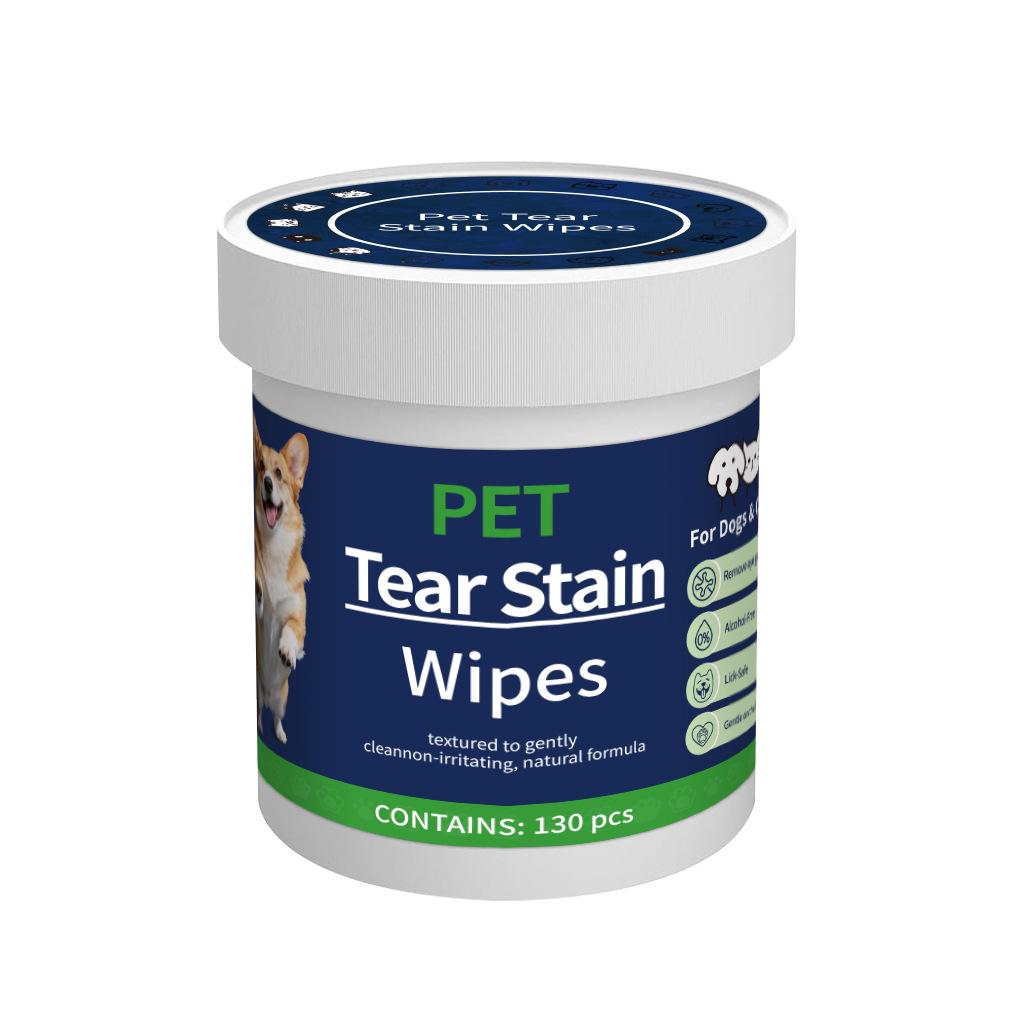 Pet Eye Wipes for Cats & Dogs, Tear Stain Remover, Eye Discharge Cleanse, Bichon Frise Tear Stain Care