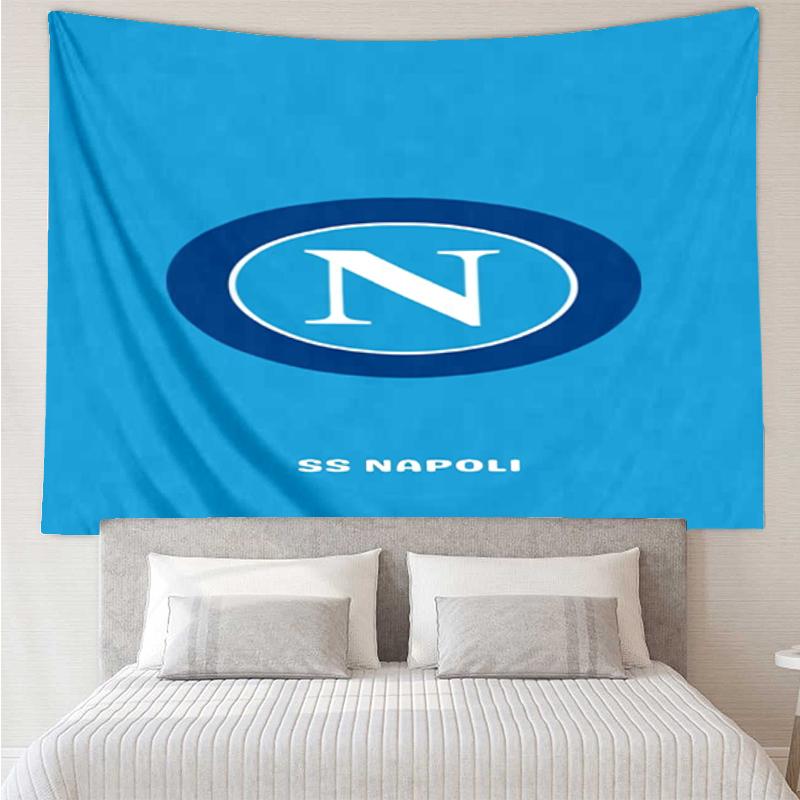 Napoli Print Tapestry, Backdrop, Easy Setup, Ideal for Bedroom, Office & Living Room, with Aesthetic Wall Hanging Decor.